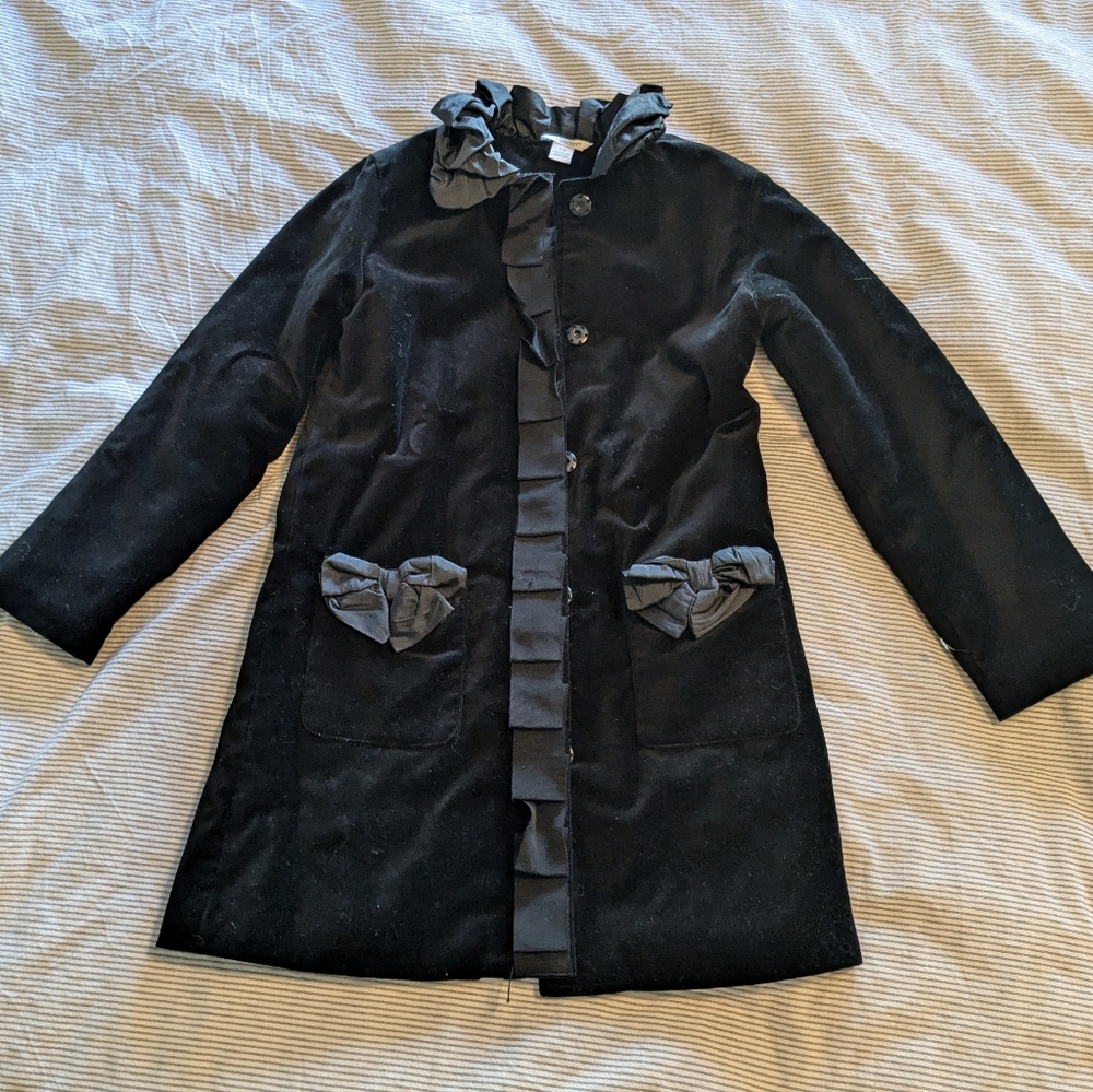 Velvet Dress Coat - Picture 1 of 10